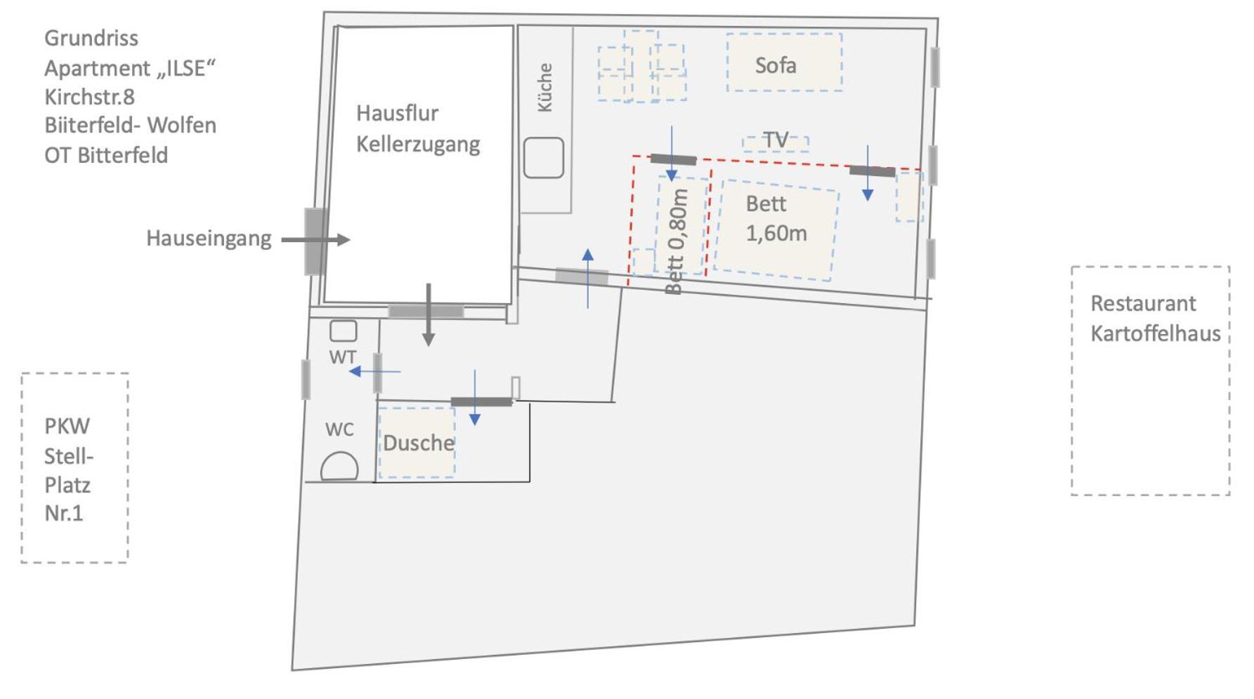 Appartement "Ilse" An Der Goitzsche Inklusive Parkplatz Bitterfeld-Wolfen Exteriör bild